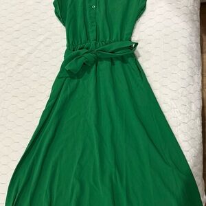 Elegant Green High Low Dress